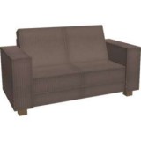 Double brown sofa