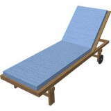 Blue sun lounger