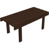 Wood bench