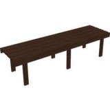 Wood bench